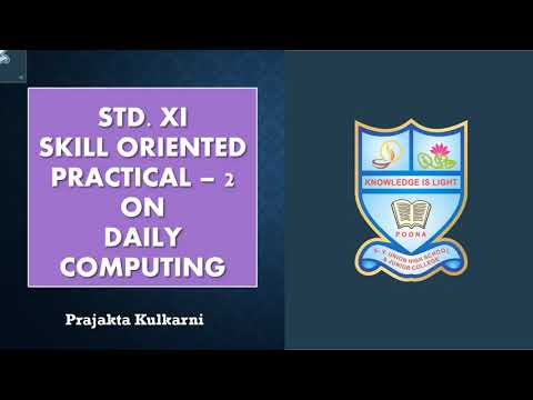 STD XI   SOP 2   Daily Computing