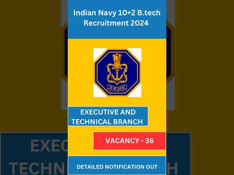 INDIAN NAVY EXECUTIVE AND TECHNICAL BRANCH Notification 2024 | Latest Government Jobs 2024