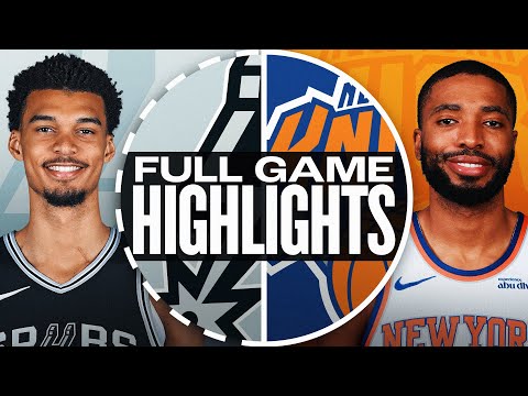 SPURS at KNICKS | FULL GAME HIGHLIGHTS | December 25, 2024