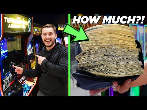 Collecting OVER $1000 From Our ARCADE After ONE WEEK!