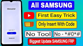 Samsung Frp Bypass 2024⚡Android 13-14 (Enter Sim) New Security 2024 ✅ Frp Lock Removal | Bypass Frp