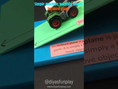 simple machine 3d model easy - inclined plane working model - #shorts - #shortsvideo -#diyasfunplay