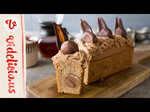 栗がゴロゴロ！秋のスイーツ☆モンブランケーキ｜How to make Mont Blanc Cake