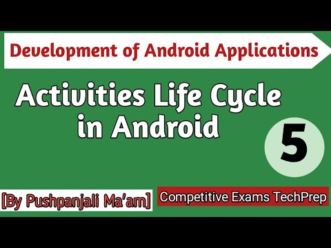 Lec - 1.5 Activity life cycle in Android in Hindi