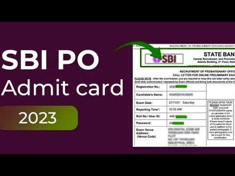 SBI PO phase l pre admit card 2023 kaise download 👆please like and subscribe