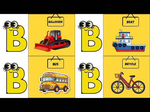 70+ ABC Vehicles Song 🚗✈️ | Fun Transportation Alphabet for Kids | UZR Learning | #abcd #kids