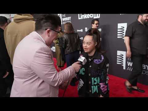 Madison Telvin on the Red Carpet at the 28th Annual Webby Awards #Webbys