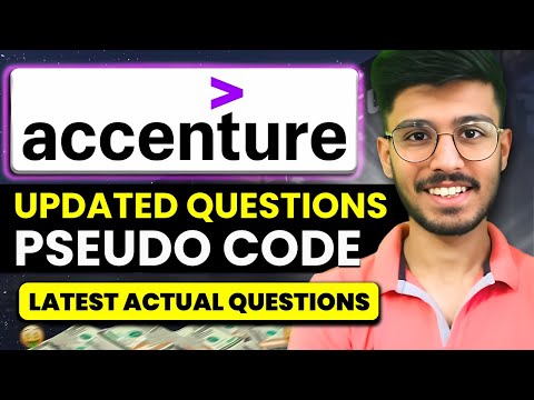 Accenture Updated Pseudo Code Questions 😱| Latest Pseudo Code Questions asked in Accenture🔥