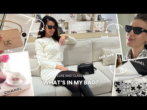 What’s in my Chanel bag! Fall edition. Elegant style! #whatsinmybag #chanel #outfitideas #elegant