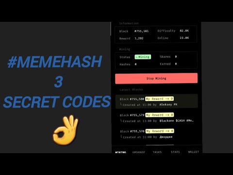 three  secret codes to Redeem points to day Memehash airdrop|3 secret codes#Memehash airdrop#secret