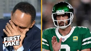 FIRST TAKE | "Aaron Rodgers needs to leave now" - Stephen A explains why Jets should dump their QB