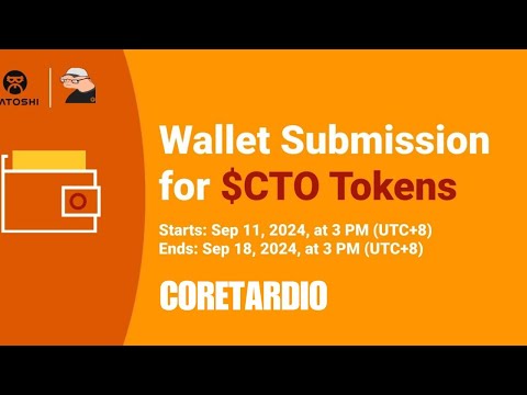 CTO Airdrop Wallet Submission on Satoshi App | Deadline is 18th September