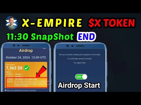 X-empire $X Token On chain Airdrops ｜ X empire New updates｜ X-empire Token Withdrawal NFT claim