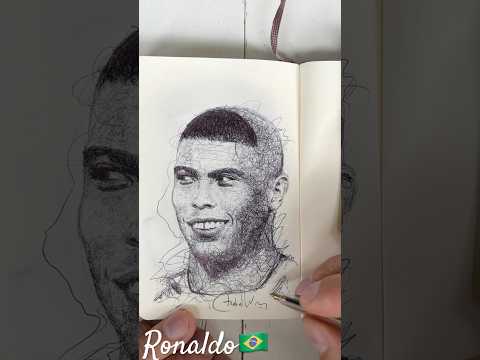 The brasilian🇧🇷🐐Ronaldo! Who’s next?? #football #ronaldo #brasil #drawing #worldcup #fifa