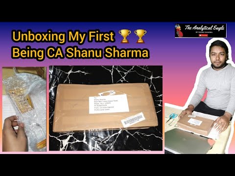 Unboxing my first 🏆 as CA Shanu Sharma Token of appreciation| Amazing to guide CA Final students