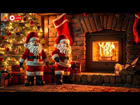 Cozy Christmas Ambience 🎄🎅 Instrumental Christmas Music with Fireplace 🔥