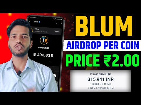 BLUM AIRDROP PER COIN PRICE | BLUM AIRDROP IMPORTANT UPDATE TODAY | BLUM COIN PRICE