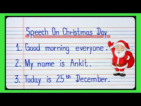 Christmas Day Speech in English   Speech On Christmas Day in English   Short Speech Christmas Day