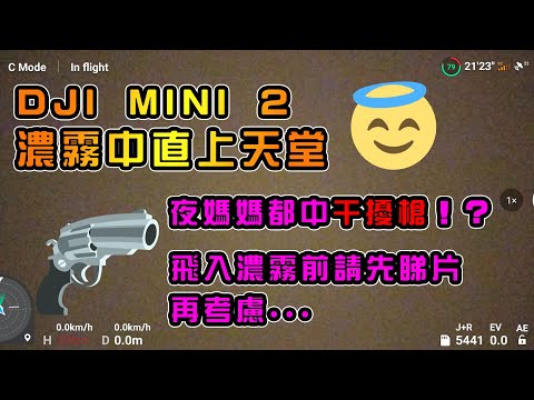 DJI Mini 2 濃霧中直上天堂 | 俾干擾槍射中? | 航拍霧景前必睇 | Mini 2 航拍霧景先要評估風險 | 上得山多終遇虎 | 航拍失靈 [中文字幕]