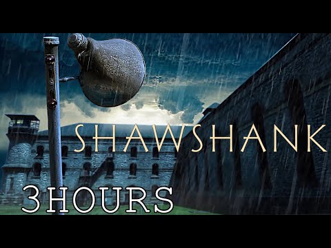 Oldies playing in Shawshank prison yard and it's raining (megaphone, rolling thunders) 3 HOURS ASMR