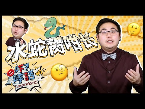 你知道『水蛇膥咁長』的由來嗎🐍?《吓咩話》告訴你這個詞和蛇的關係 Canto Memes: What does Water Snake Egg mean in Cantonese?