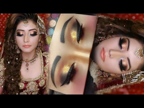 ✅️Step -by - Step INDIAN / ASIAN BRIDAL EYE MAKEUP TUTORIAL |Bridal Makeup Tutorial for Beginners |