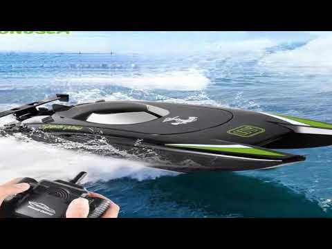 2.4G Radio Rc Boat 30Km/h Racing Boat High Speed Speedboat 20Mins Battery 2 Ch D