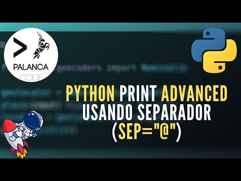 Python Tips | Python print advanced Usando separador (sep="@")