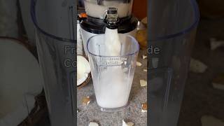 Fresh Homemade Coconut Milk 🥥🥛 #growyourown #coconutmilk #coconut #healthymilk #nutmilk #ytshorts