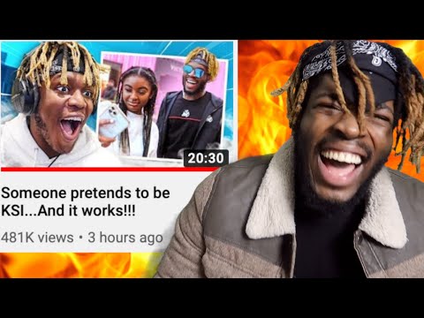 KSI REACTED TO MY VIDEO! Reacting to Someone pretends to be KSI...And it works!!! | Pureojuice