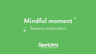 Sensory Exploration Mindful Moment