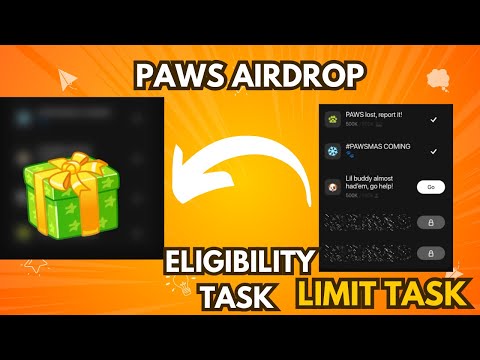 Paws airdrop update|New task completed|snapshot near|claim Reward