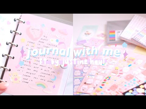 journal with me and a by.justine stationery haul