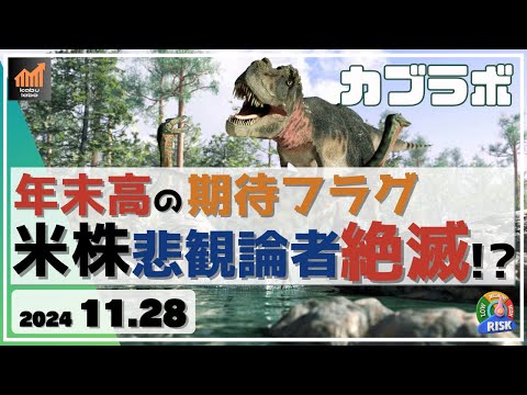 【カブラボ】11/28 米株に年末高の期待フラグ出た？その理由は米悲観論者が消えたこと！