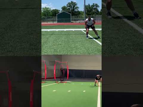 How to run the first 5 yrds of Short Shuttle #footballdrills