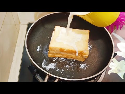 Easy And Quick Milk Toast Recipe! It's So Delicious! How To Make Milk Toast! French Toast Recipe