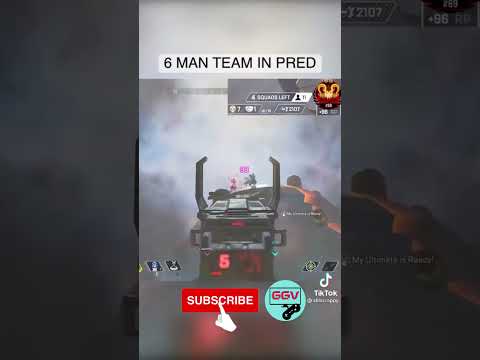 6 MAN TEAM IN PREADTOR APEX LEGENDS | SUBSCRIBE TO CHANNEL FOR DAILY CONTENT #shorts #apexlegends