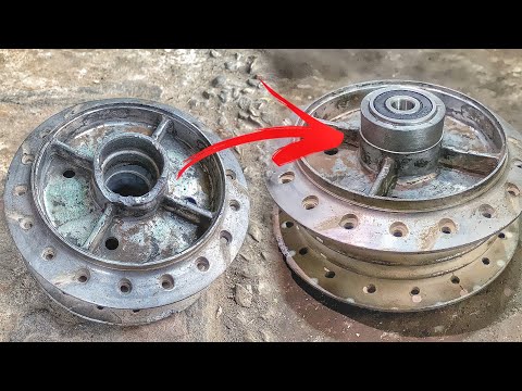 Repairing Broken Bike Rear Wheel Hub|| Broken Bike Hub Restoration||