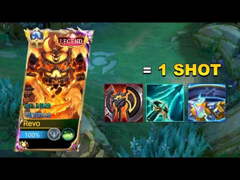 URANUS NEW BEST BUILD FULL DAMAGE FOR EXP LANE 2024 (100% BROKEN🔥)