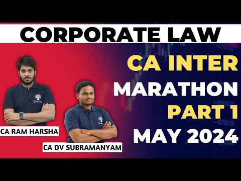 COMPANY LAW REVISION | COMPANY LAW MARATHON | CA INTER | MAY 2024 EXAMS