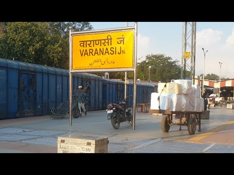 Varanasi Junction railway station Uttar Pradesh, Indian Railways Video in 4k ultra HD