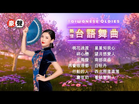 【熱情台語舞曲】桃花過渡丨碎心戀丨走馬燈丨再會啦港都丨行船的人丨賣豆奶丨星星知我心丨望月想愛人丨南部夜曲丨白牡丹丨西北雨直直落丨看破愛別人Taiwanese Oldies (歌詞版)