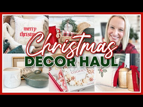 HUGE CHRISTMAS DECOR HAUL 2024 | WALMART, TARGET, AMAZON CHRISTMAS DECOR IDEAS