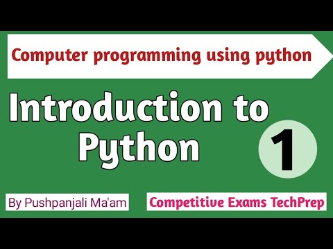 Lec - 1.1 Introduction to Python in Hindi