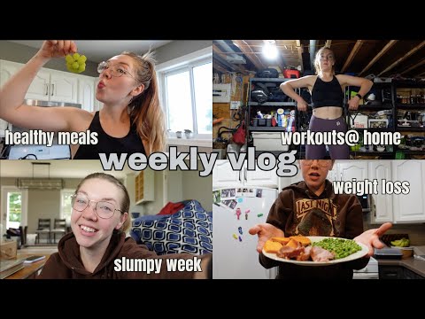 weekly vlog | old and new habits, workouts, meal prep, in a slump, weight loss etc.