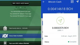 Free Bitcoin Cash - Earn BCH By Watching ADS - Payment Proof