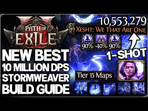 Path of Exile 2 - New Best 10 MILLION DPS 1 SHOT Stormweaver Build Guide - Upgraded Teleport Combo!