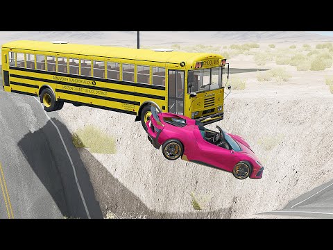 Mobil vs Giant Pit #16 - BeamNG Drive