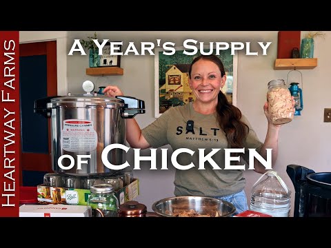 How to can a year's worth of chicken!