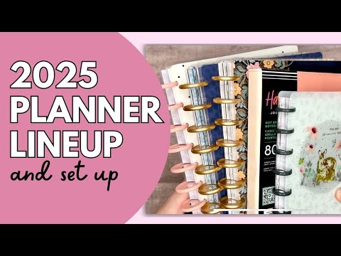 2025 PLANNER LINEUP & SETUP | PLANNER MOVE IN | FRANKENPLANNER PLANNER STACK PLANNER SET UP